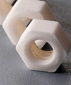 Applied Ceramics lug nut made from ceramics material